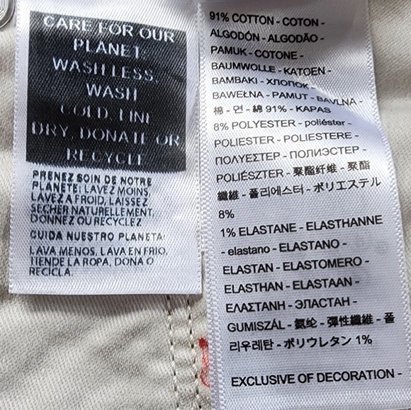 Levi's NWT 311 Shaping Skinny‎ Corduroy Women's Size W33/30 Irregular - Picture 7 of 7